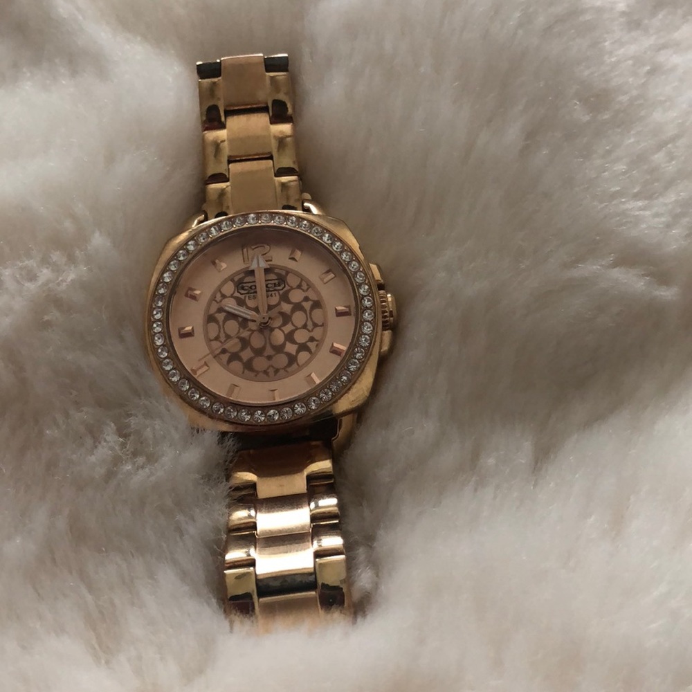 Coach Women’s Rose Gold Diamond Watch